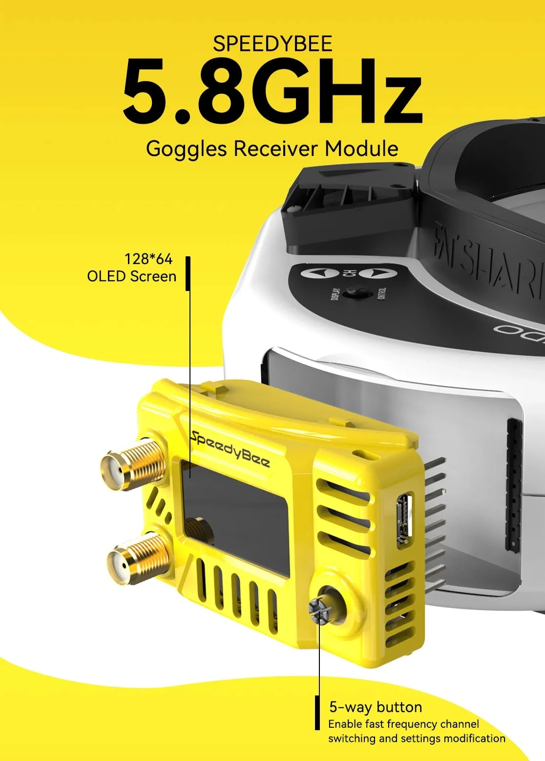 Drone Compass - Módulo de Gafas FPV SpeedyBee 5.8GHz