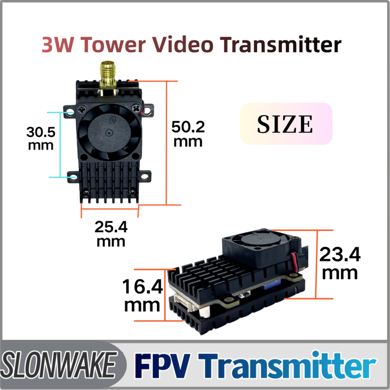 Drone Receiver - SLONWAKE 5,8G 3000mW simulación VTX FPV
