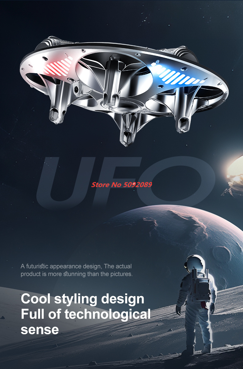 Mini Helicóptero Inteligente c - Drone Led Light reseña y precio