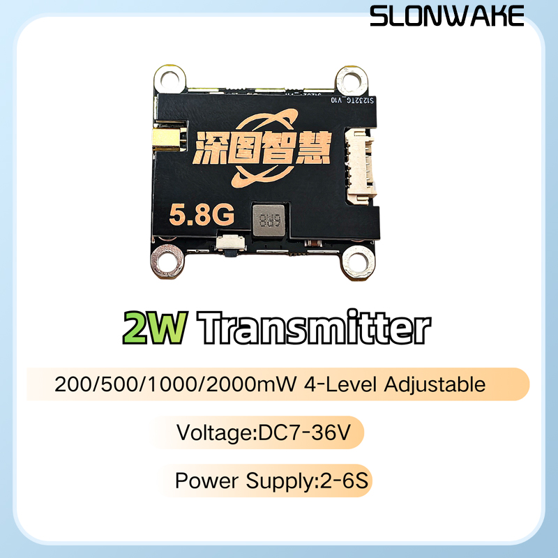 Transmisor VTX SLONWAKE 5.8G 5 - Drone Receiver reseña y precio