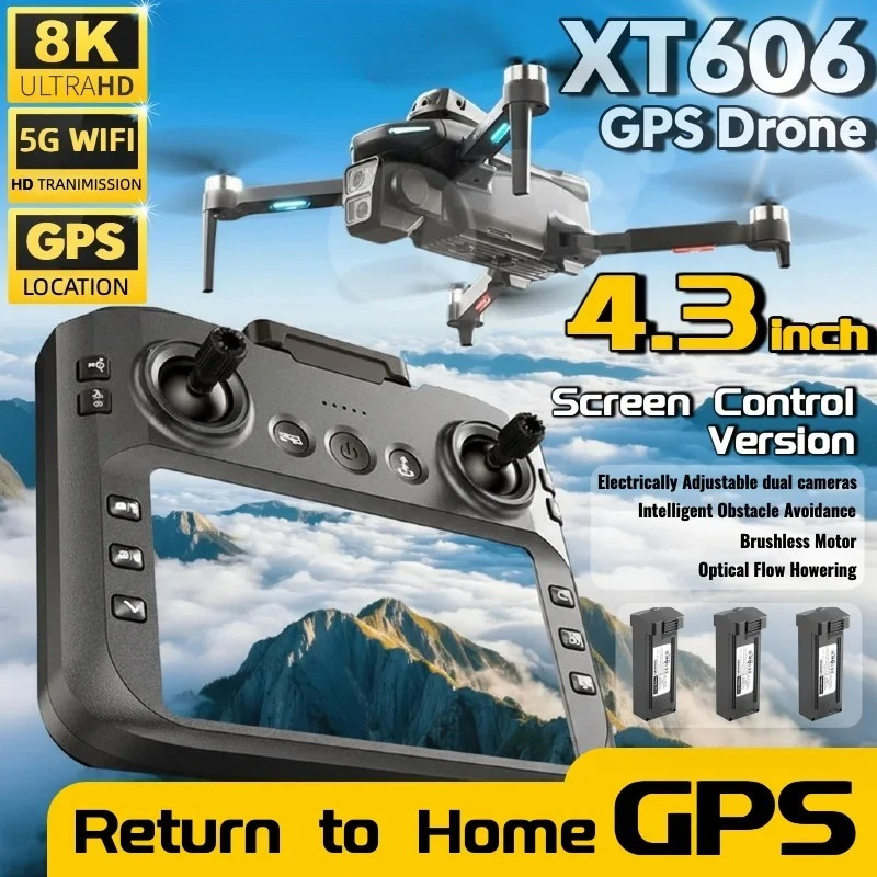 Dron XT606 MAX con GPS, Pantal - Drone Gps Mount reseña y precio